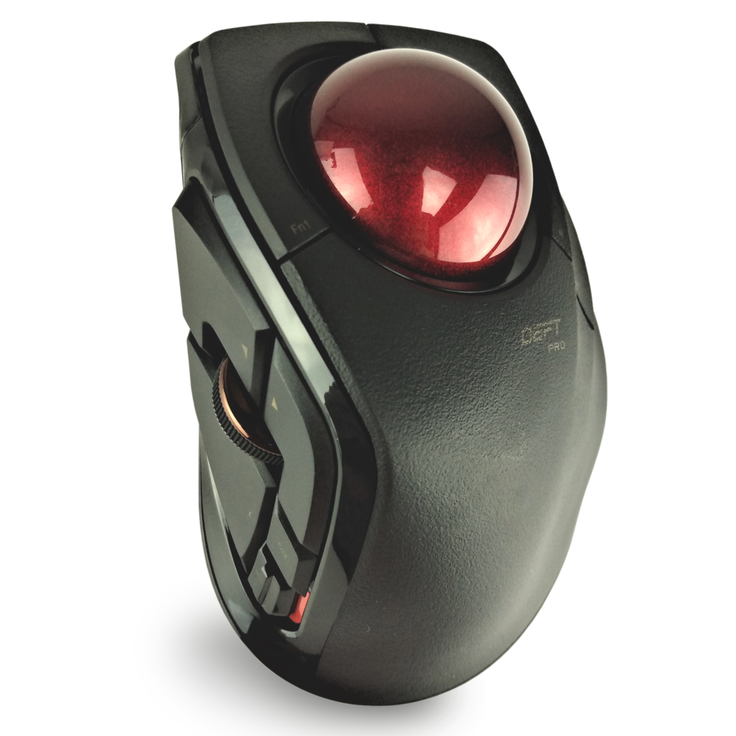 Wired/Wireless/Bluetooth Finger-Operated Trackball Mouse “DEFT Pro ...